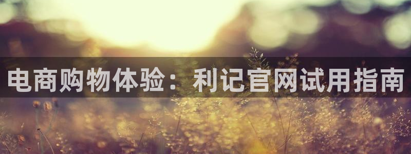 门徒娱乐体育代理申请流程：电商购物体验：利记官网试用指南