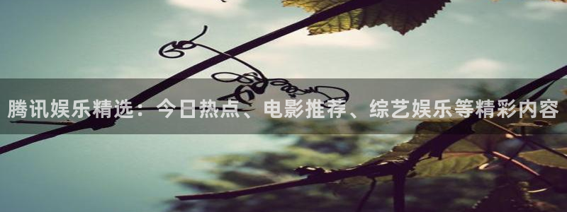 门徒娱乐体育2官网入口：腾讯娱乐精选：今日热点、电影推荐、综艺娱乐等精彩内容